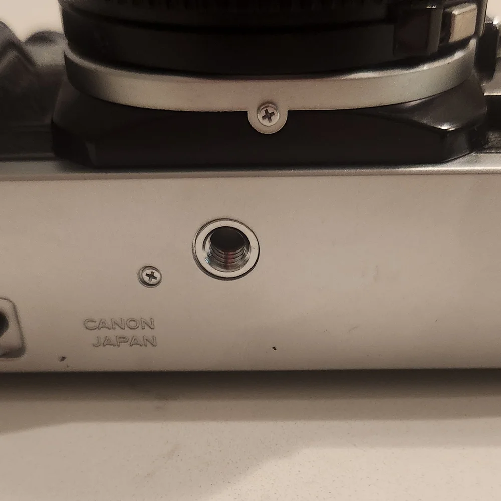 Canon Black and Silver Film Photography Camera